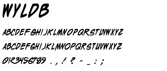 Wyldb font