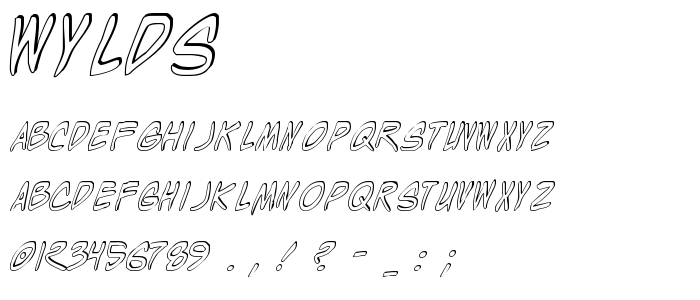 Wylds font