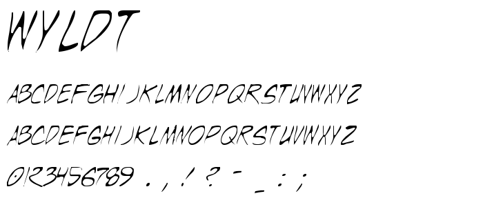 Wyldt font