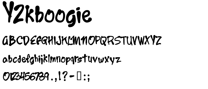 Y2kboogie font