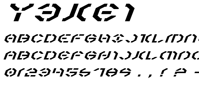 Y3kei font