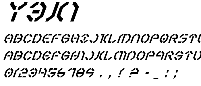 Y3ki font