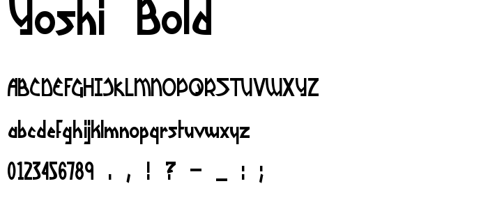 Yoshi_Bold font