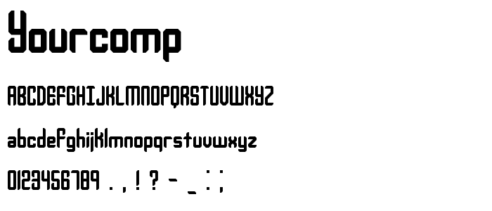 Yourcomp font