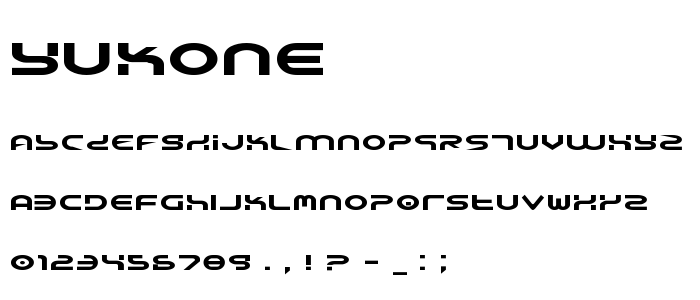 Yukone font