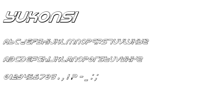 Yukonsi font