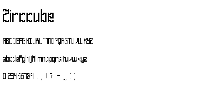 Zirccube font