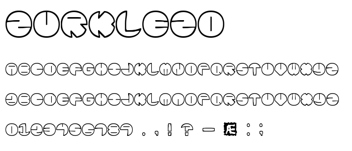 Zurklezo font